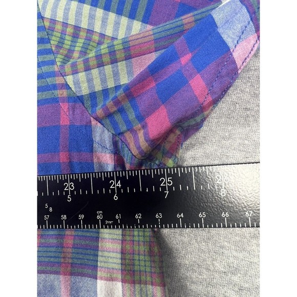 Pendleton Shirt Mens XL Blue Green Plaid Button‎ Up Cotton Outdoors Surf - Picture 5 of 7